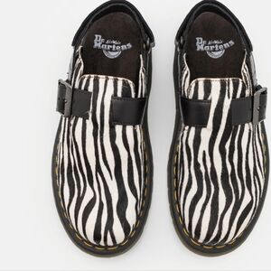 Dr. Martens Zebra Print Black and White Shoes